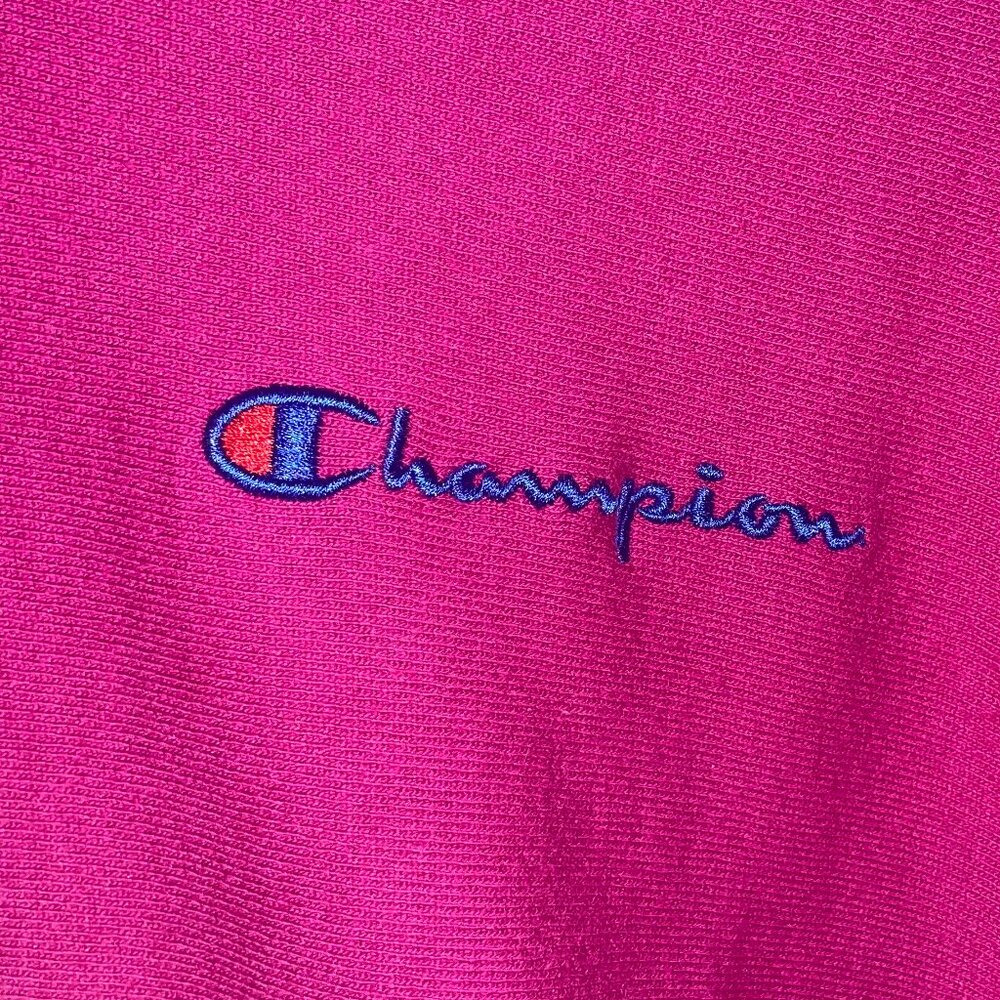 Champion Reverse Weave Hoodie M Fuschia